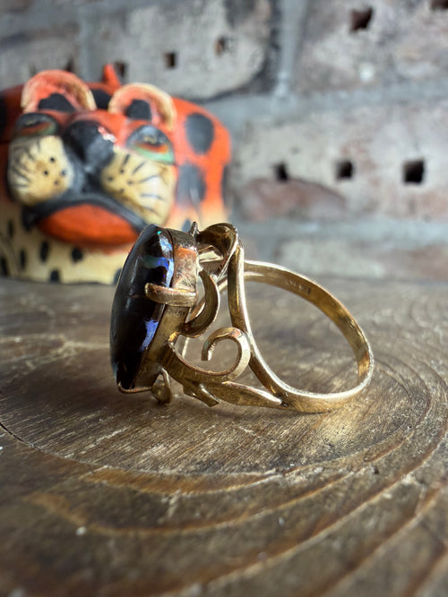 14k Boulder Opal Ring