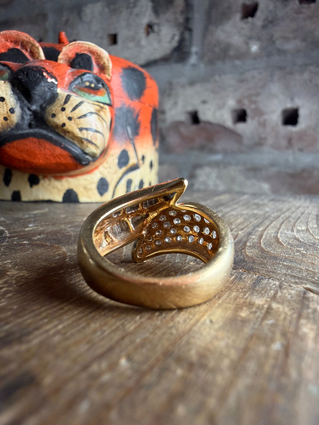 Diamond Bypass Ring