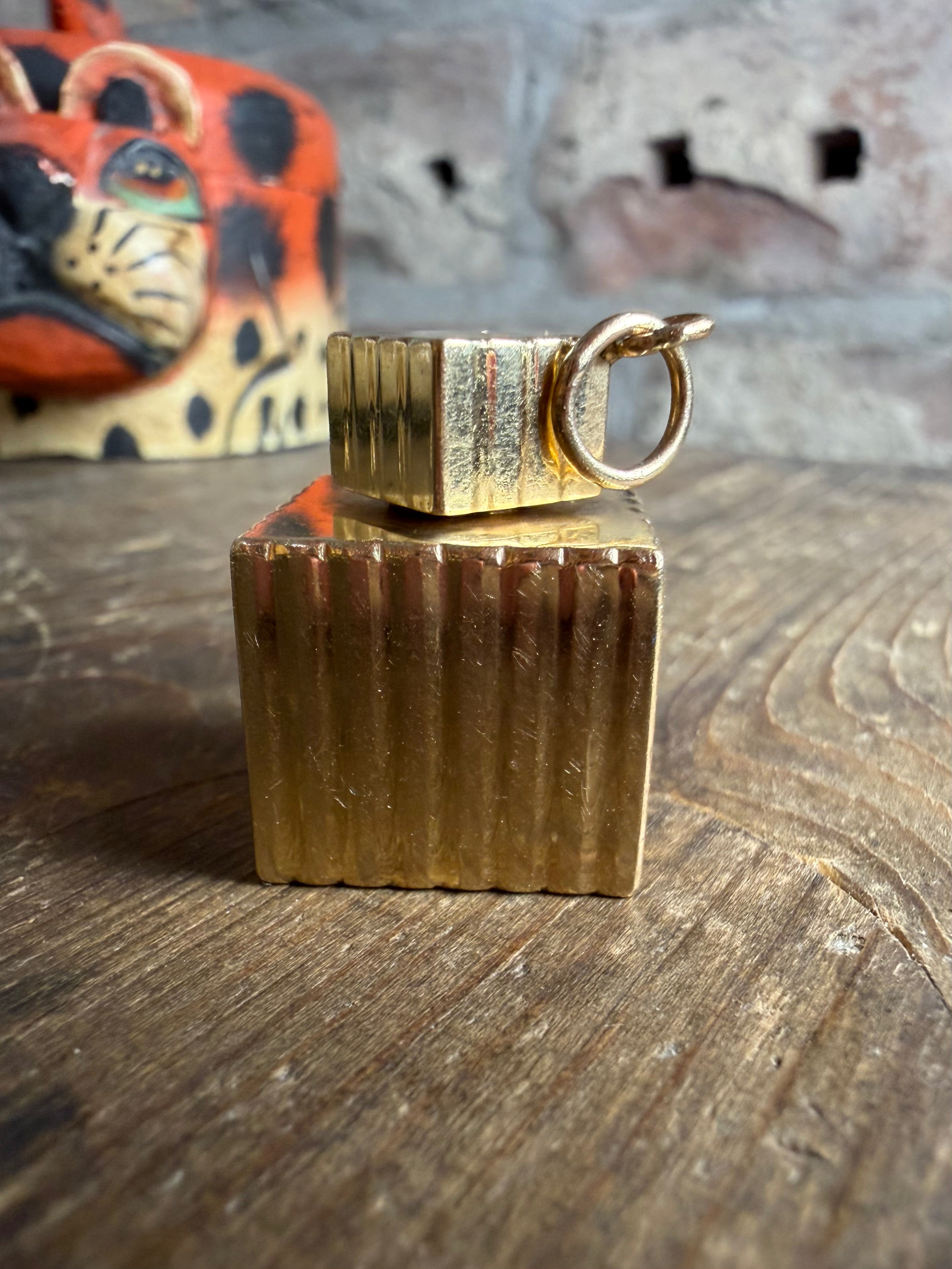 1940's-1950's Tiffany & Co 14k Gold Perfume Bottle w/ Bail