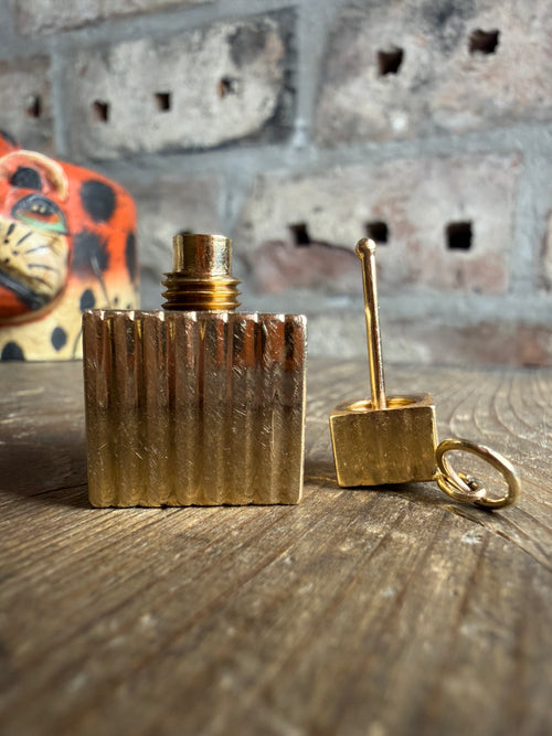 1940's-1950's Tiffany & Co 14k Gold Perfume Bottle w/ Bail