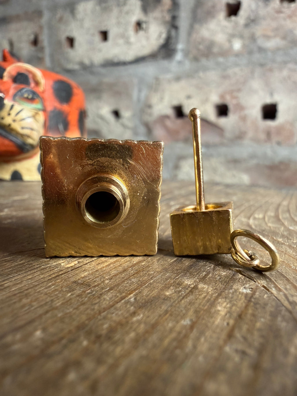 1940's-1950's Tiffany & Co 14k Gold Perfume Bottle w/ Bail